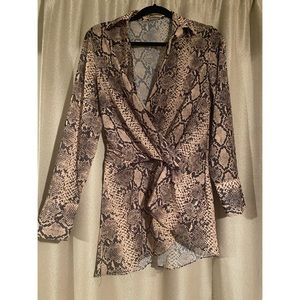 Snake Print Blouse